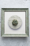 Aqua Bloom Medallion Wall Art