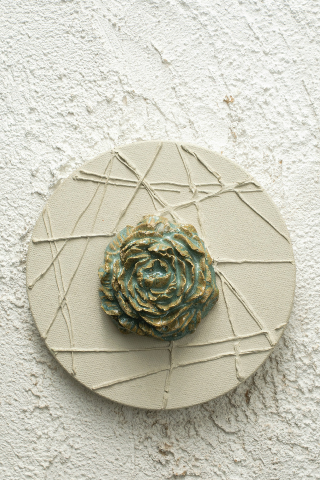 Aqua Bloom Wall Medallion