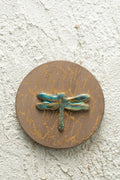 Golden Glaze Dragonfly Medallion