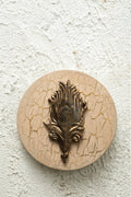 Antique Bronze Color Plume Medallion
