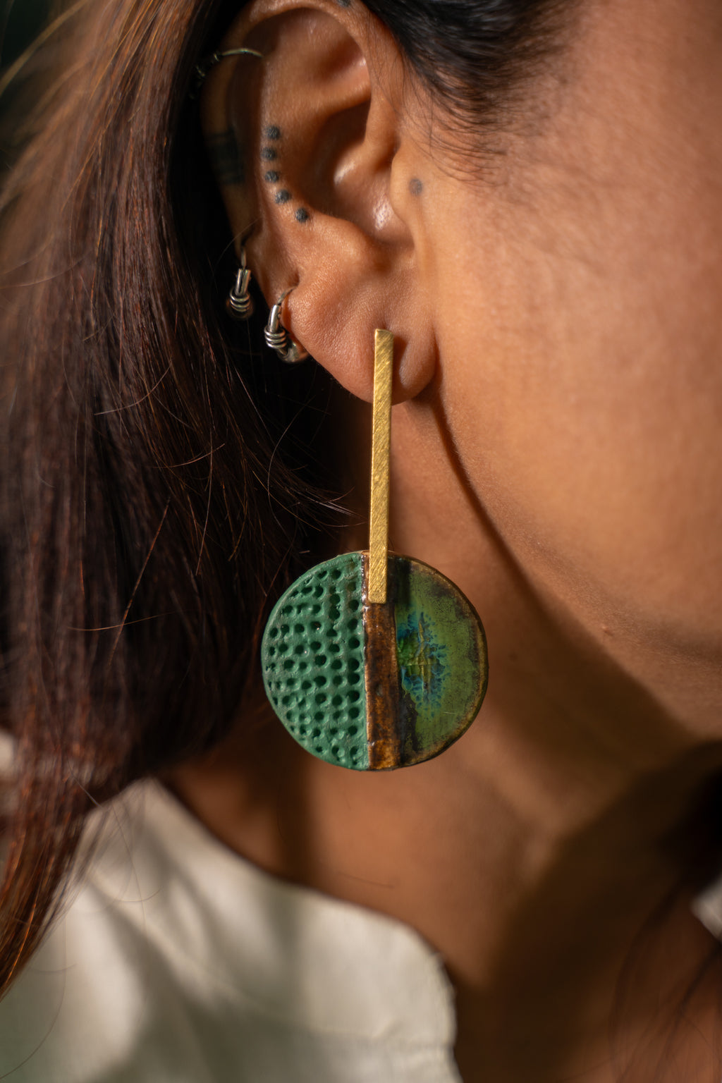 Handmade Ceramic Statement Earrings