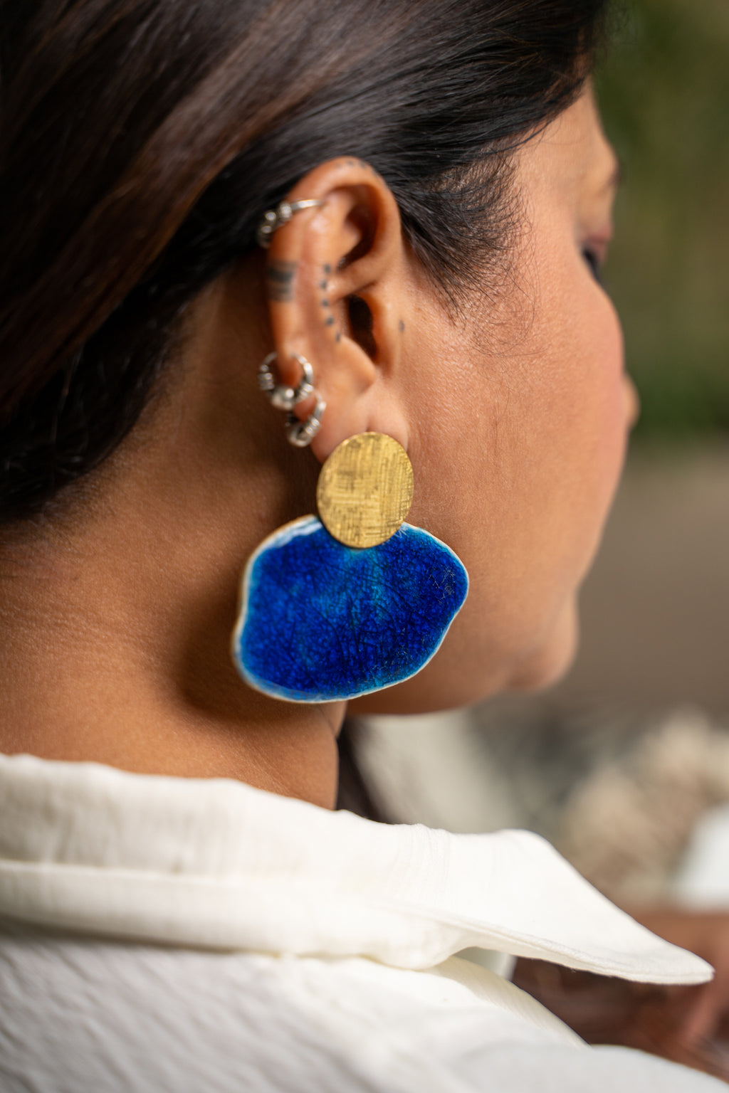 Handcrafted Ceramic Statement Earrings