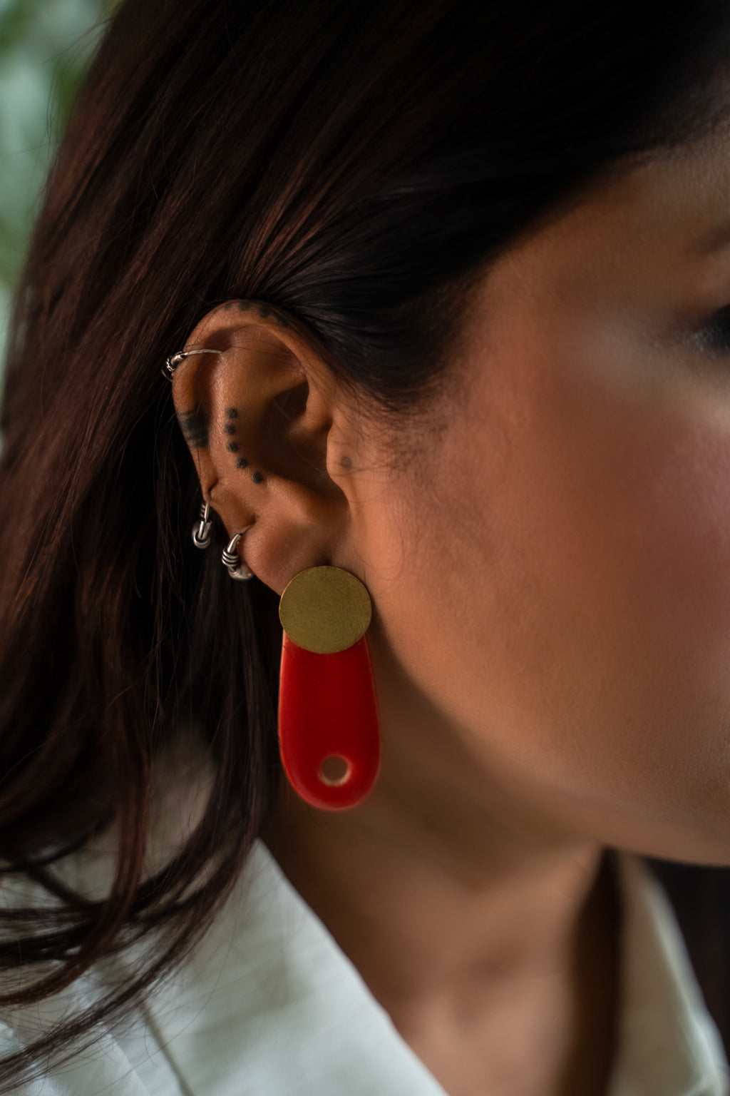 Handcrafted Ceramic Drop Earrings