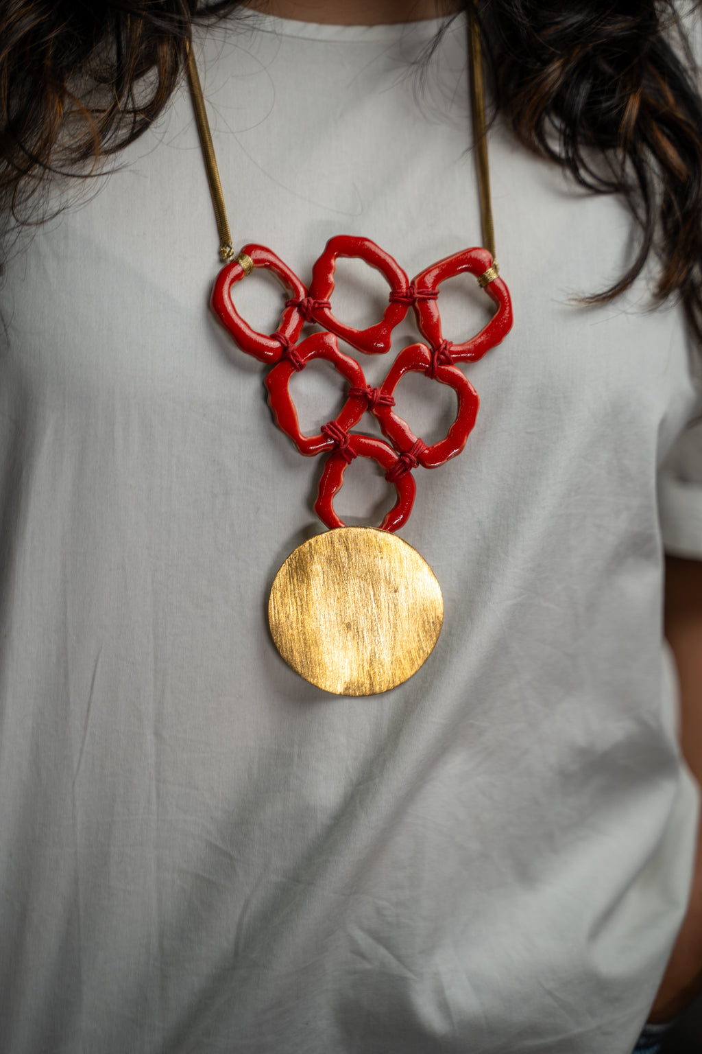 Handcrafted Ceramic Statement Necklace