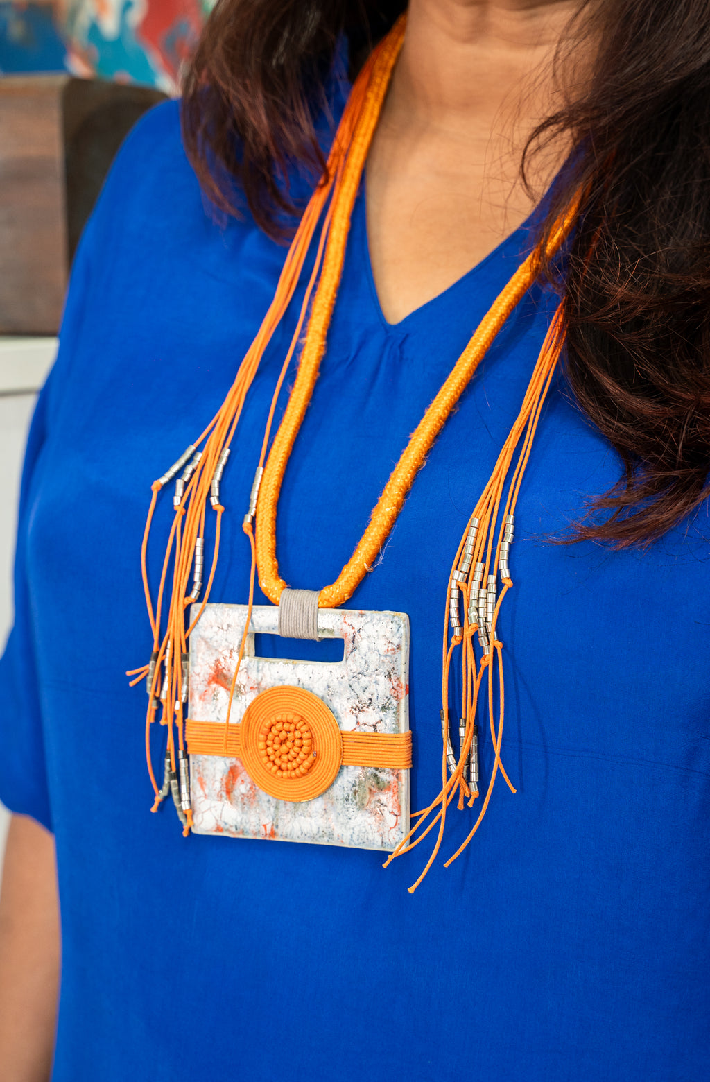 Handcrafted Ceramic Pendant Necklace