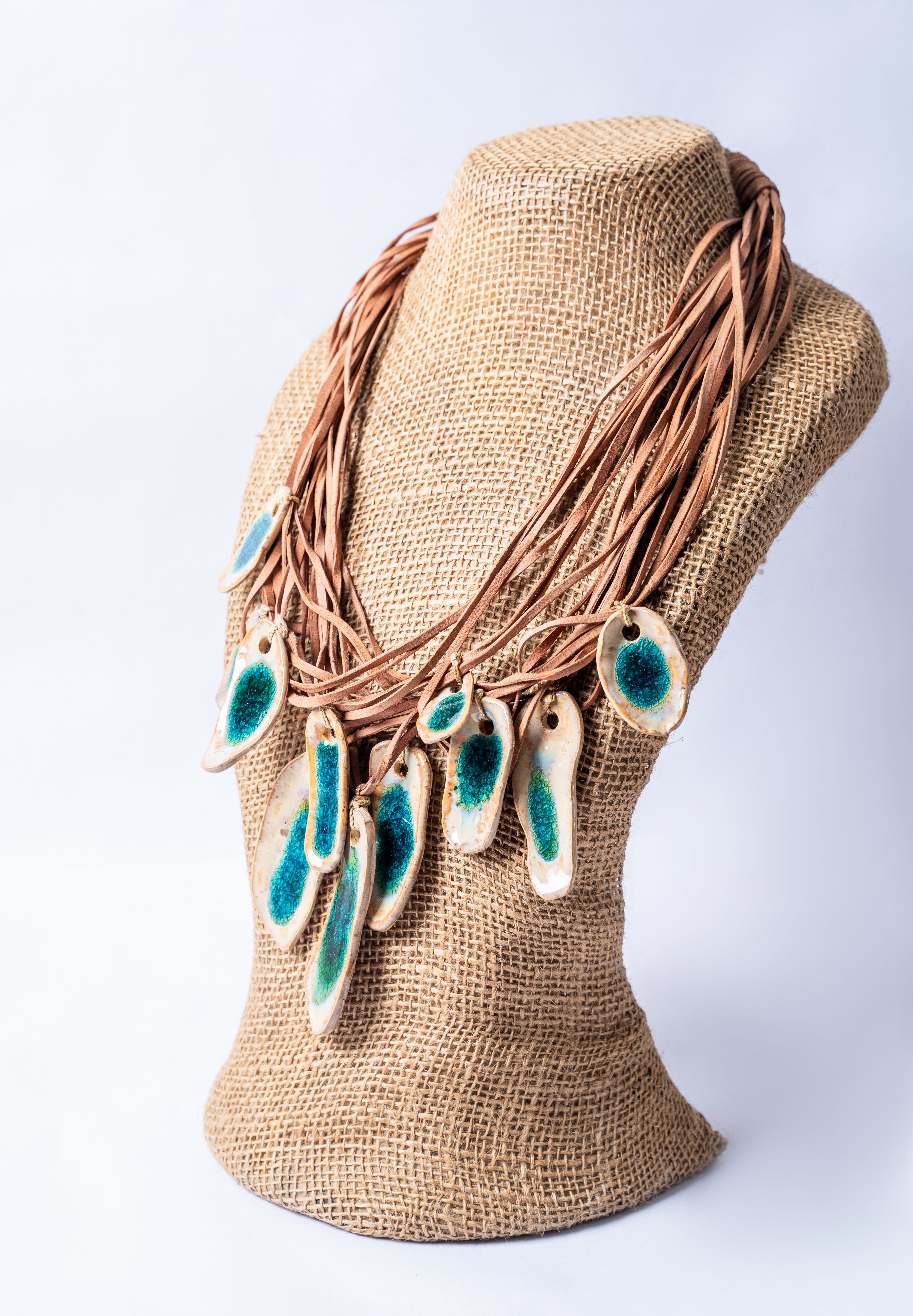 Handcrafted Ceramic Drop Necklace