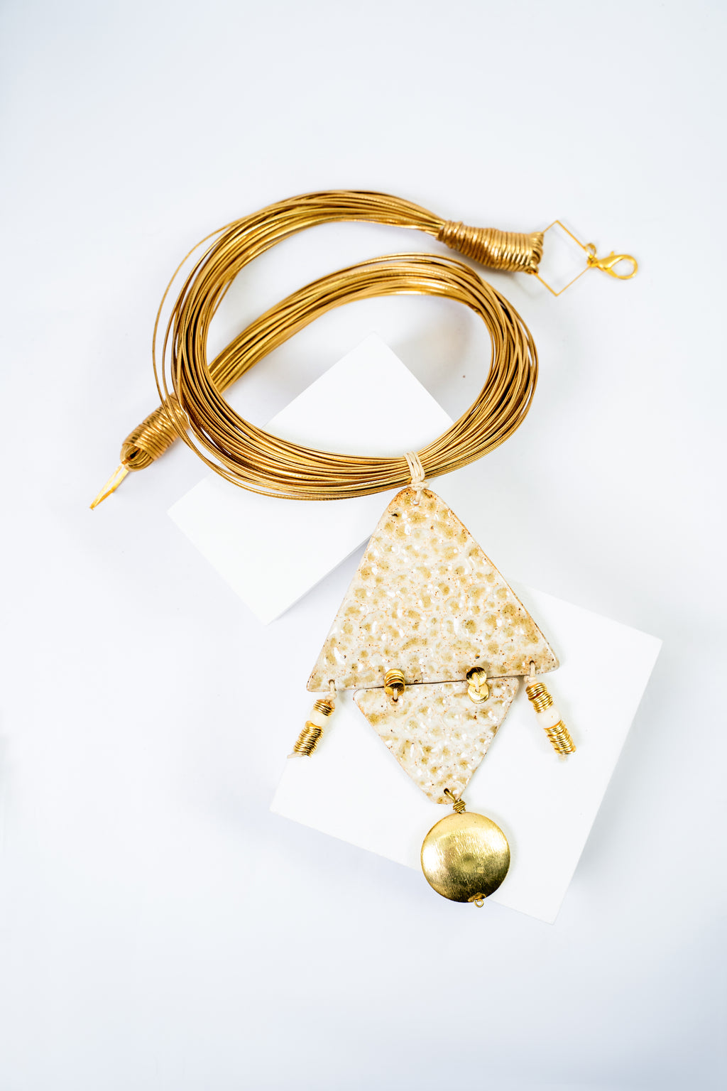 Handcrafted Ceramic Pendant Necklace