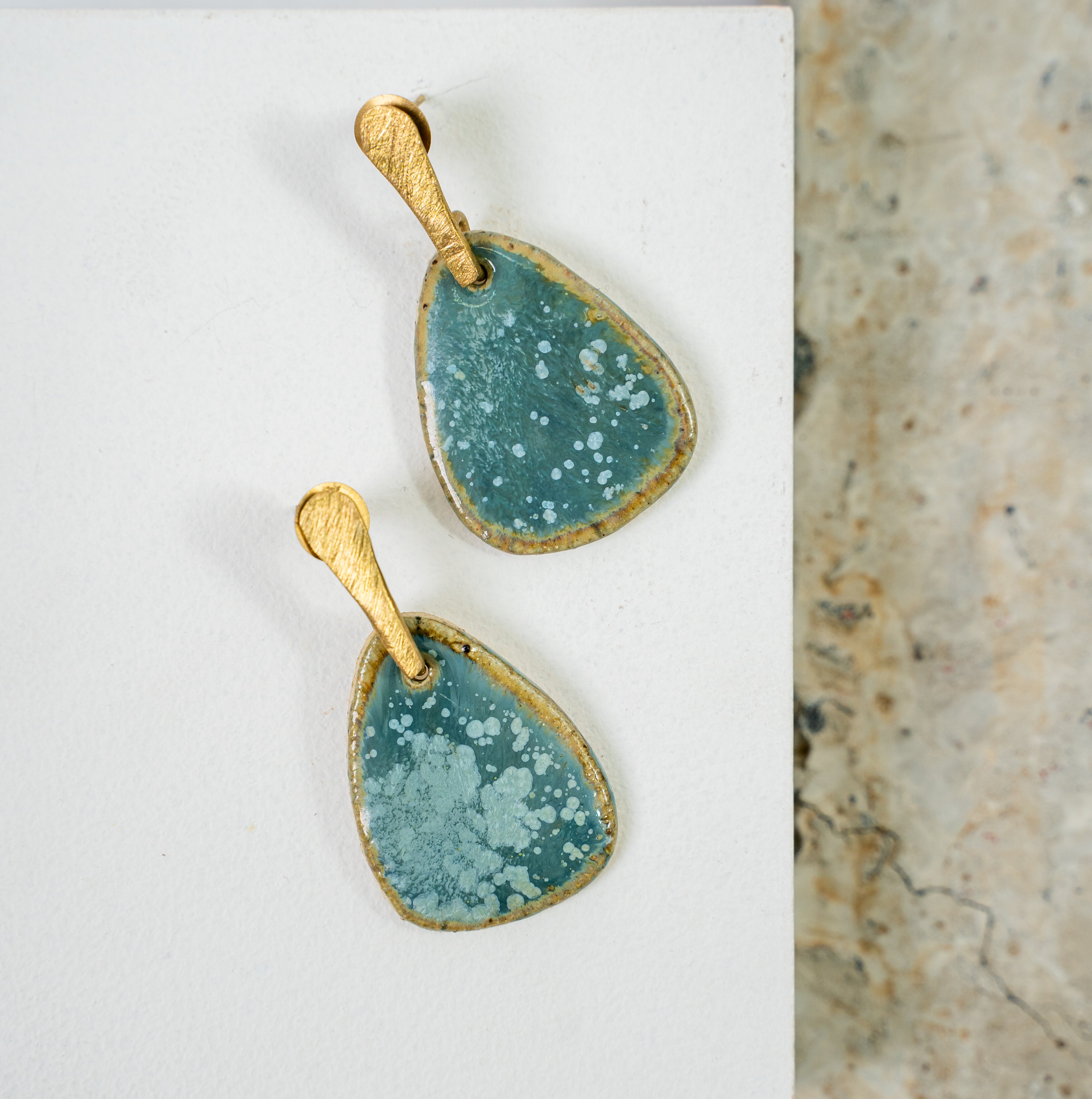 Handcrafted Ceramic Drop Earrings
