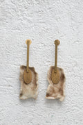 Handcrafted Ceramic & Brass Fusion Earrings