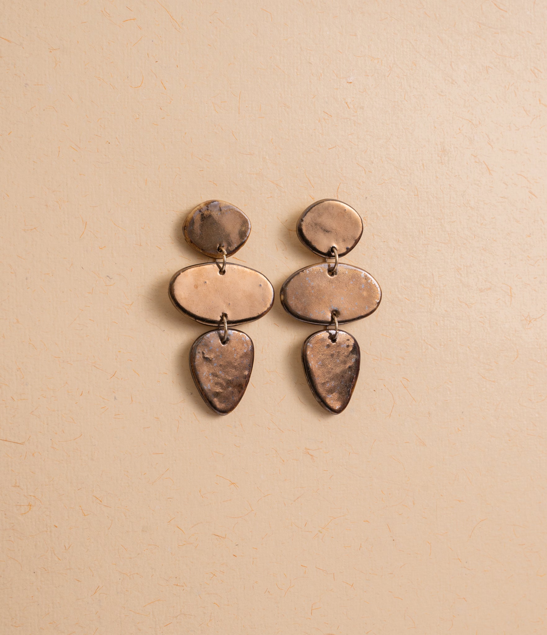 Handcrafted Cascade Ceramic Earrings