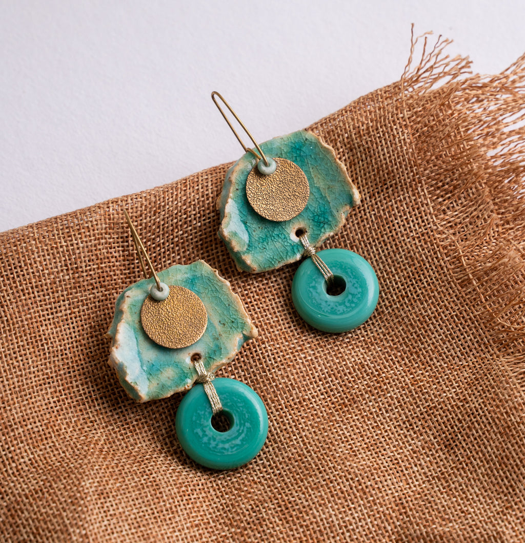 Handcrafted Ceramic Statement Earrings