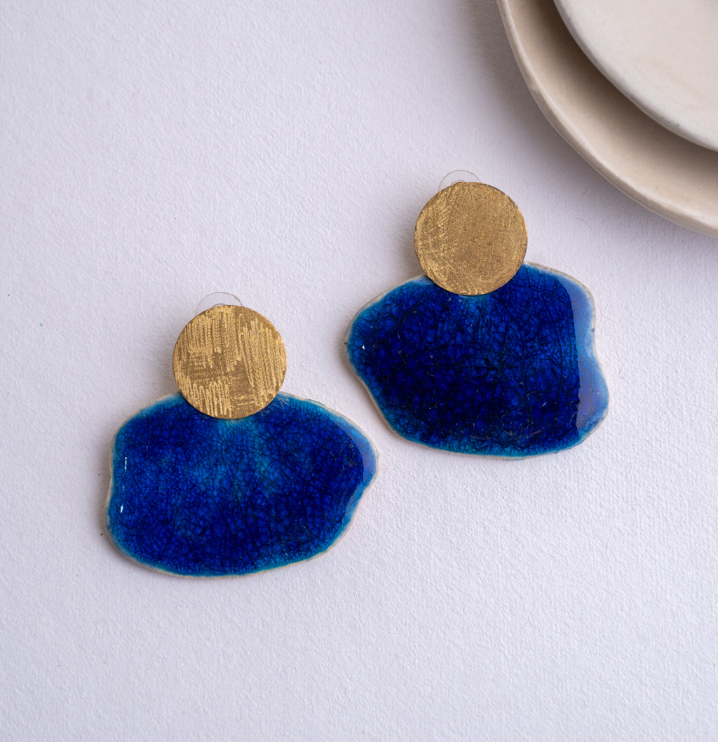 Handcrafted Ceramic Statement Earrings