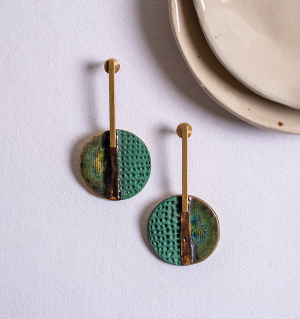 Handmade Ceramic Statement Earrings