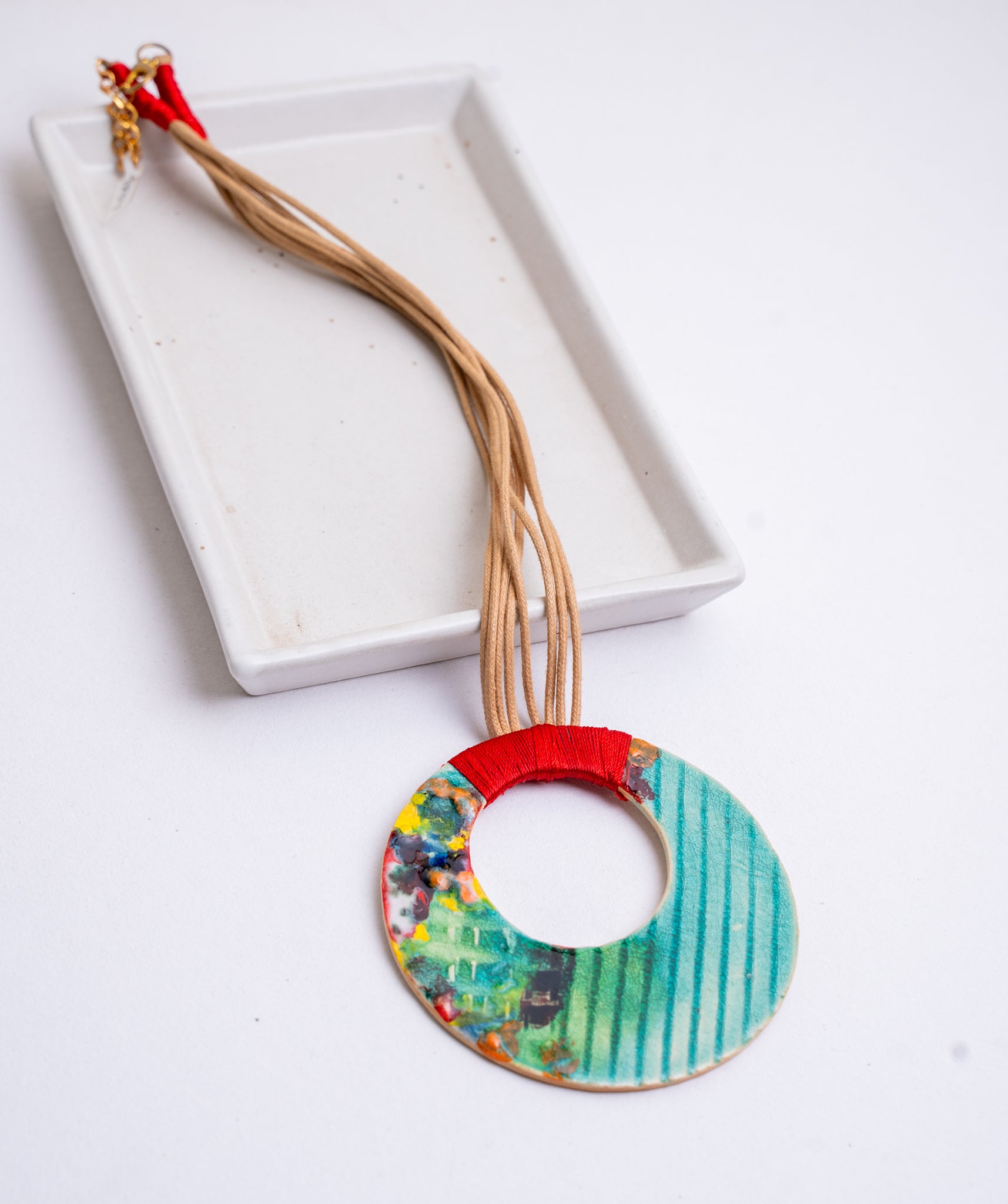 Handcrafted Ceramic Pendant Necklace