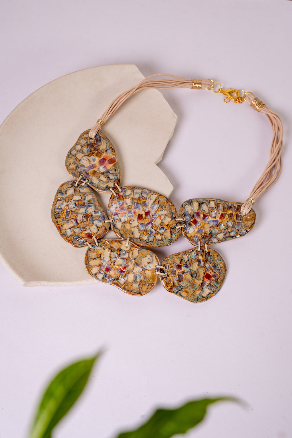 Handcrafted Ceramic Statement Necklace