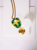Handcrafted Ceramic & Brass Fusion Necklace