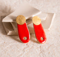 Handcrafted Ceramic Drop Earrings