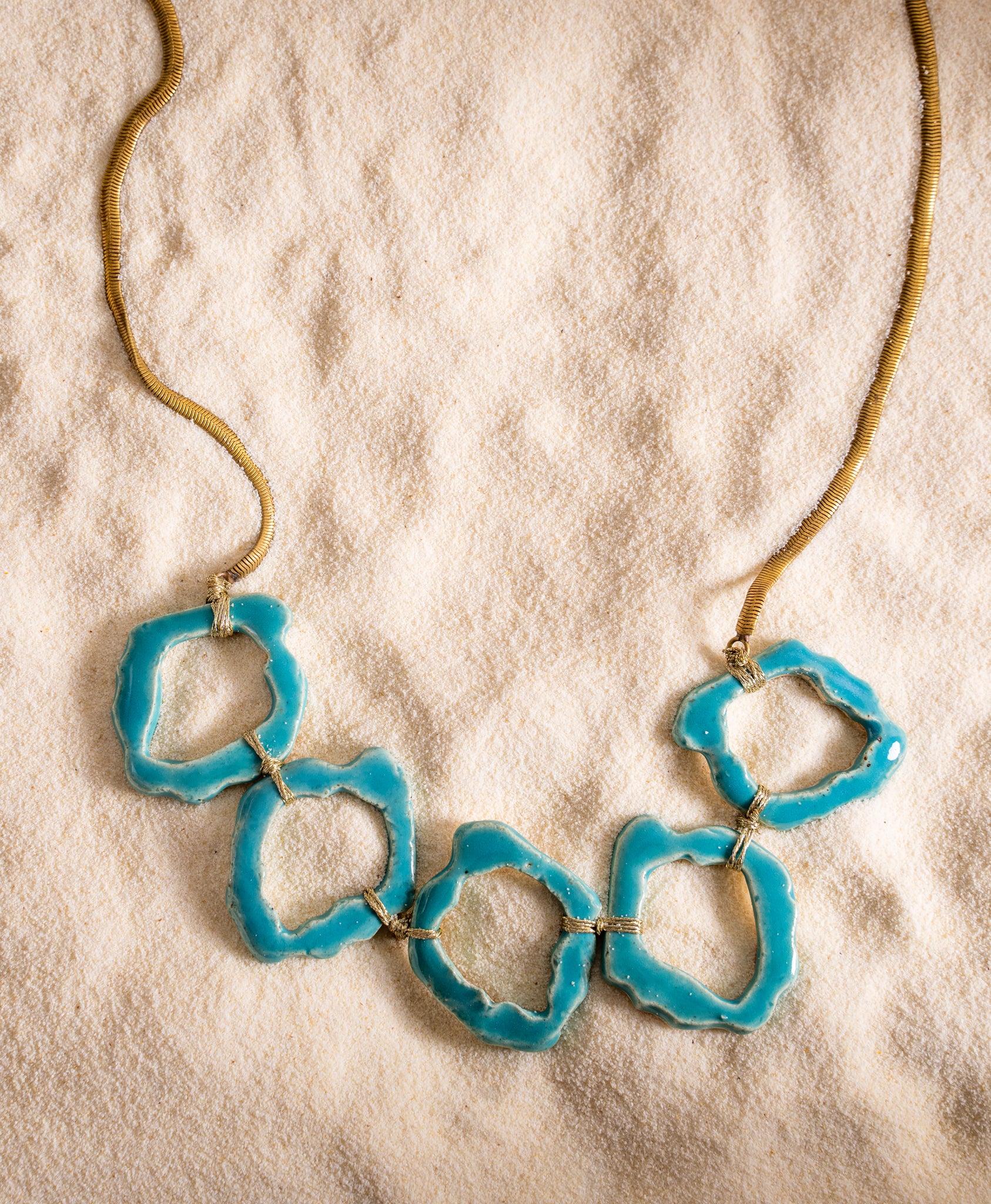 Handcrafted Loop Statement Necklace