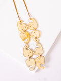 Handcrafted Ceramic & Brass Fusion Necklace